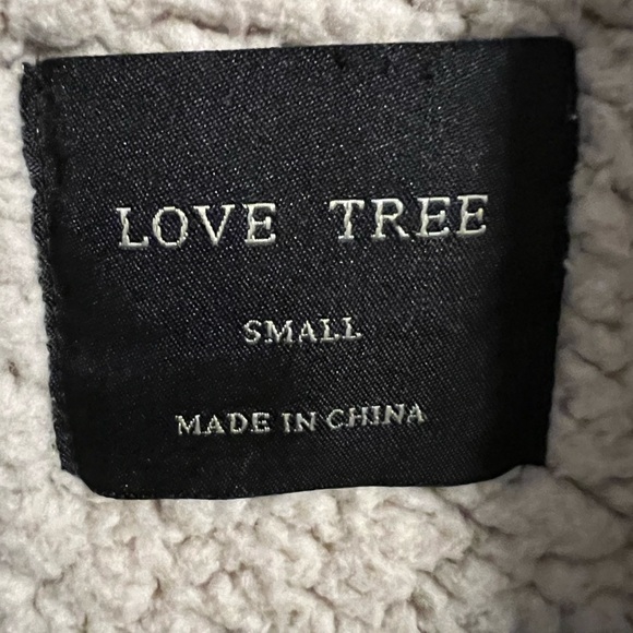 #3099. Love Tree Women's Brown Faux Suede & Sherpa Western Vest. Size S - Picture 5 of 9